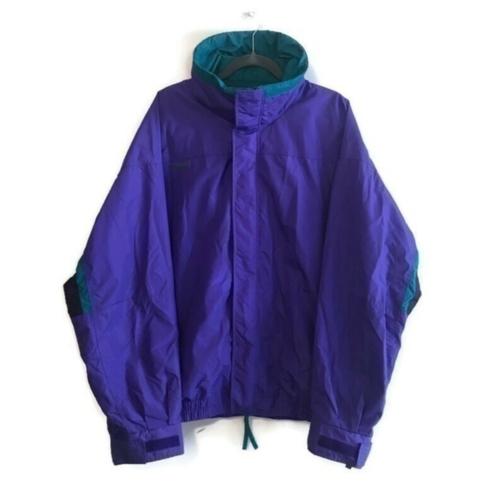 VTG Columbia Purple Retro Ski Snow Jacket Tall LRG